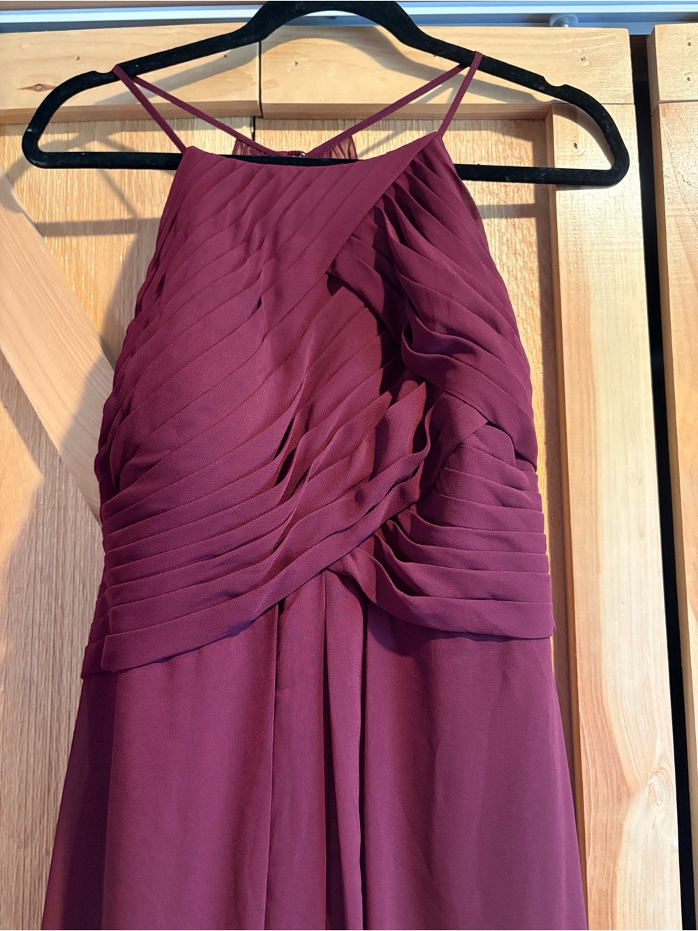 Azazie Ginger Dress A16 Color Cabernet - Picture 3 of 15